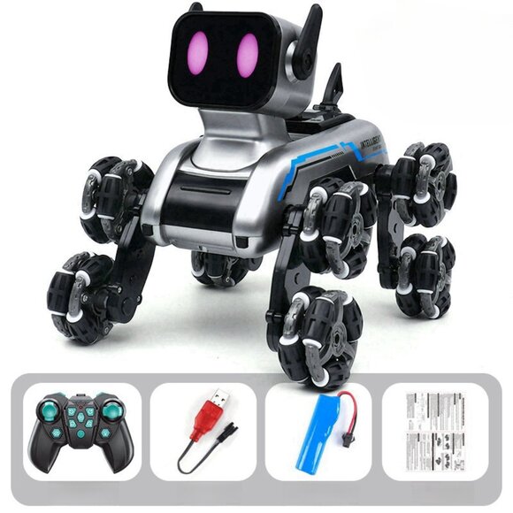 8WD Remote Control Cars Robot Dog Rc Car with Light & Sound Toys for Age 6-13 - Picture 8 of 10